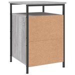 vidaXL Table de chevet sonoma gris 40x42x60 cm bois d'ingénierie