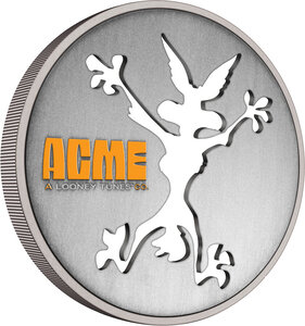 Pièce de monnaie en argent 2 dollars g 31.1 (1 oz) millésime 2023 wile e coyote