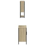 vidaXL Ensemble de meubles de salle de bain 2 Pièces chêne sonoma