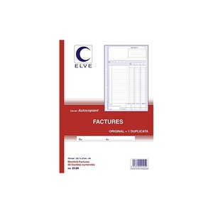 ELVE 2125 Manifold Autocopiant A4 210x297mm Foliotage 50 Duplis Imprimés Factures