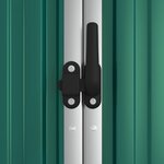 vidaXL Abri à outils de jardin vert 161x89x161 cm acier galvanisé