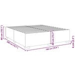 vidaXL Cadre de lit Blanc 180x200 cm Similicuir