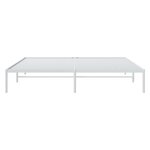 vidaXL Cadre de lit métal blanc 183x213 cm