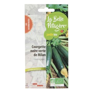 Graines à semer - Courgette noire verte de Milan - 1 6 g