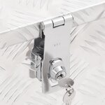 vidaXL Boîte de rangement Argenté 80x39x30 cm Aluminium