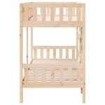 vidaXL Lit superposé 90x190 cm Bois de pin massif