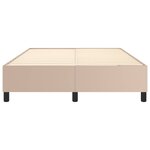 vidaXL Cadre de lit Cappuccino 140x200 cm Similicuir