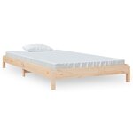 vidaXL Lit empilable 90x200 cm Bois de pin massif