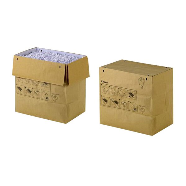 Pack de 20 sacs papier recyclés pour destructeur 80X - 20 litres (paquet 20 unités)