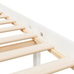 vidaXL Lit pour personne âgée blanc 150x200 cm bois de pin massif