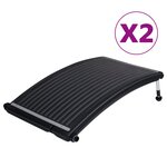 vidaXL Panneaux de chauffage solaire de piscine courbés 2 Pièces 110x65cm