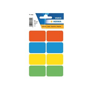 Etiquettes multi-usages, rectangle 26 x 40 mm, assorties, pqt 40 herma