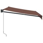 vidaXL Auvent manuel rétractable marron 300x250 cm