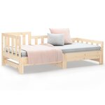 vidaXL Lit coulissant 2x(90x190) cm Bois de pin massif
