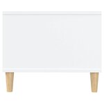 vidaXL Table basse blanc 102x50x40 cm bois d'ingénierie