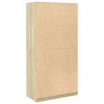 vidaXL Garde-robe Chêne sonoma 100x50x200 cm Aggloméré
