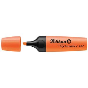 Surligneur Textmarker 490 Pointe biseautée 1 - 5 mm Orange fluo PELIKAN