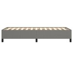 vidaXL Cadre de lit Gris foncé 90x200 cm Tissu