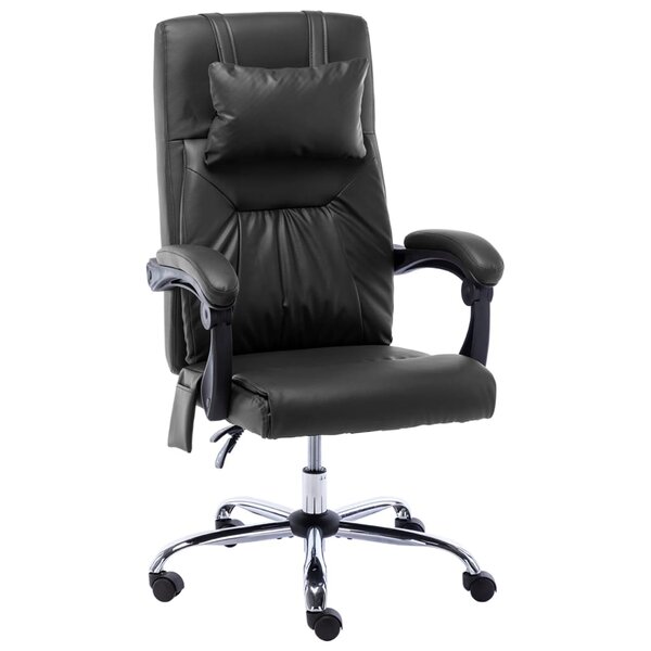 Chaise fauteuil siège de bureau informatique étude de massage similicuir noir 02_0024020