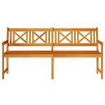 vidaXL Banc de jardin 180x56x90 cm en bois massif d'acacia