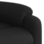 vidaXL Fauteuil inclinable de massage électrique Noir Tissu