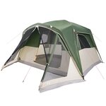 vidaXL Tente familiale avec porche 6 personnes vert imperméable