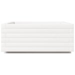 vidaXL Jardinière blanc 60x60x26 5 cm bois de pin massif