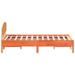 vidaXL Cadre de lit sans matelas cire marron 140x200cm bois pin massif