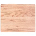 vidaXL Dessus de table bois massif traité bordure assortie