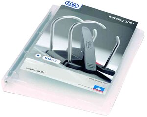 Classeur 4 anneaux personnalisable POLYVISION dos 30 mm Incolore ELBA