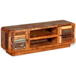 vidaXL Meuble TV Bois de récupération massif 120x30x40 cm