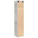 vidaXL Armoire de rangement mince gris béton 45x42 5x225 cm