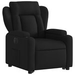 vidaXL Fauteuil inclinable électrique noir tissu