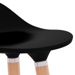 vidaXL Tabourets de bar lot de 2 noir
