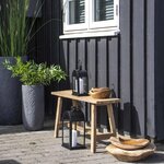 Banc + Tabouret en teck BARCELONA 50/ 90 cm