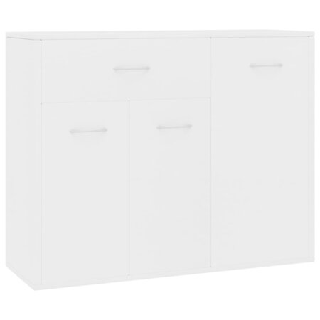 vidaXL Buffet Blanc 88x30x70 cm Bois d'ingénierie