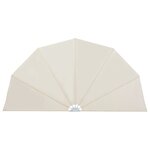 vidaXL Auvent latéral pliable de terrasse Crème 160 cm