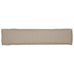 vidaXL Coussin de Palette pour Banc Taupe 180x40x8 cm Tissu Oxford