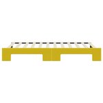 vidaXL Lit de jour avec lit gigogne jaune 90x200 cm velours
