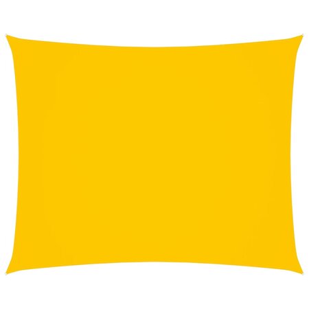 vidaXL Voile de parasol Tissu Oxford rectangulaire 5x6 m Jaune