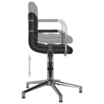 Chaise fauteuil siège de bureau informatique étude pivotante similicuir noir 02_0024051