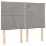 vidaXL Cadre de lit sans matelas gris clair 140x200 cm velours