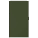 vidaXL Buffet vert olive 34 5x39x73 cm acier
