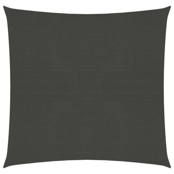 vidaXL Voile d'ombrage 160 g/m² Anthracite 6x6 m PEHD