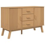 vidaXL Buffet OLDEN marron 114x43x73 5 cm bois massif de pin