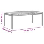 vidaXL Ensemble à manger de jardin coussins 7Pièces Noir Résine tressée