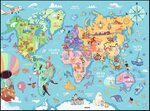 Puzzle La carte du monde - 100 Pièces XXL