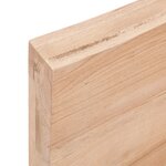 vidaXL Dessus de table bois massif traité bordure assortie