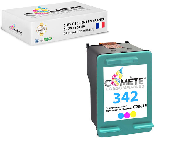342 - 1 cartouche compatible hp 342 couleurs