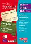 Pack 100 Cartes 148X105mm 200G. Blanc